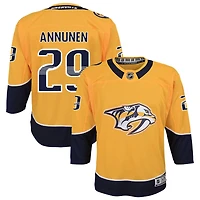 Justus Annunen Youth Yellow Nashville Predators Home Premier Custom Jersey