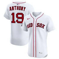 Roman Anthony Men's Nike White Boston Red Sox Home Elite Sponsor Patch Custom Jersey