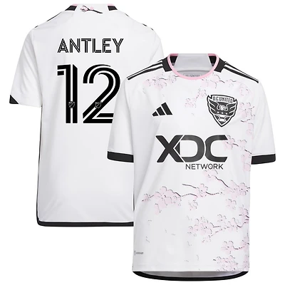 Conner Antley Youth adidas White D.C. United 2023 The Cherry Blossom Kit Replica Custom Jersey
