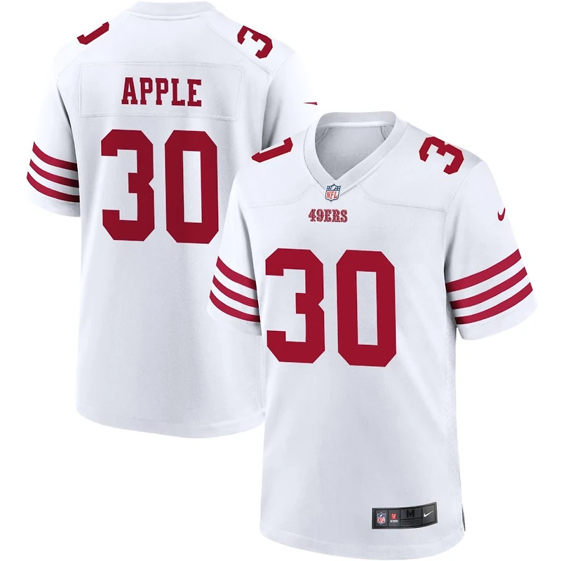 Eli Apple Men's Nike White San Francisco 49ers Game Custom Player Jersey