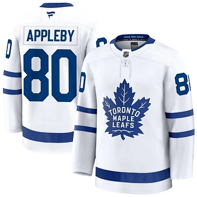 Kenneth Appleby Men's Fanatics White Toronto Maple Leafs Away Premium Custom Jersey