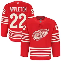 Mason Appleton Men's Fanatics Red Detroit Red Wings Anniversary Authentic Pro Custom Jersey