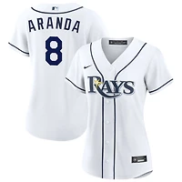 Jonathan Aranda Women's Nike  White Tampa Bay Rays Home Custom Replica 2.0 Jersey