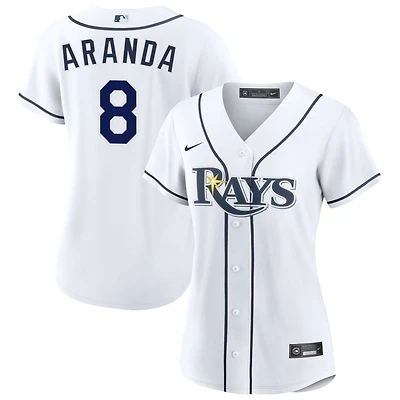 Jonathan Aranda Women's Nike  White Tampa Bay Rays Home Custom Replica 2.0 Jersey
