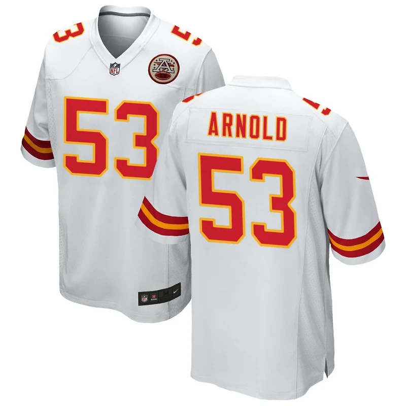 Kam Arnold Men's Nike White Kansas City Chiefs Custom Game Jersey