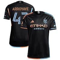 Jacob Arroyave Men's adidas  Black New York City FC 2024 24/7 Kit Authentic Custom Jersey