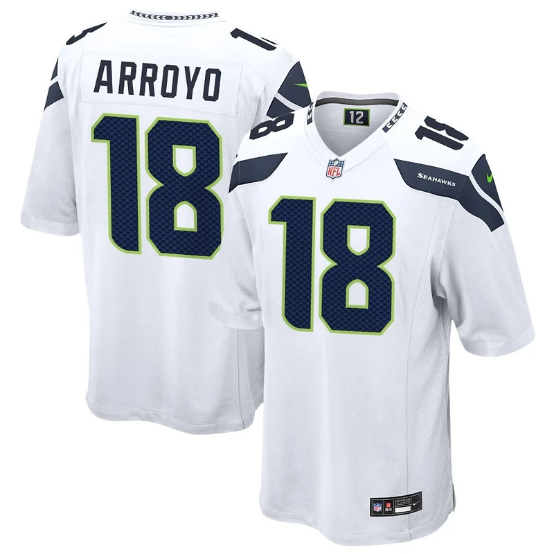 Elijah Arroyo Men's Nike  White Seattle Seahawks Custom Game Jersey