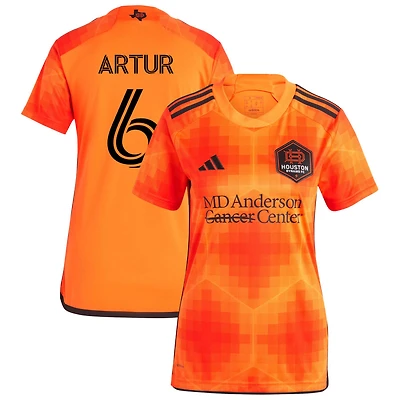 Artur De Lima Artur Women's adidas Orange Houston Dynamo FC 2023 El Sol Replica Custom Jersey