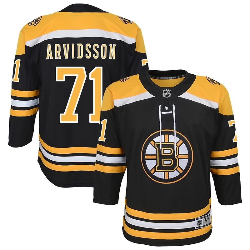 Viktor Arvidsson Youth Black Boston Bruins Home Custom Premier Jersey