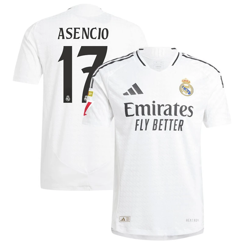 Raul Asencio Men's adidas  White Real Madrid 2024/25 Home Authentic Custom Jersey