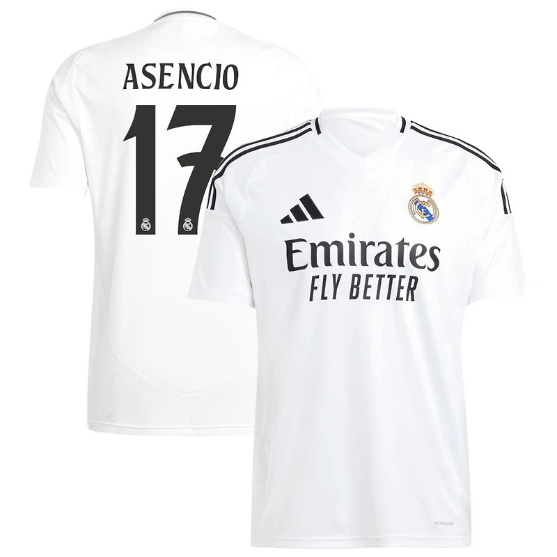 Raul Asencio Men's adidas  White Real Madrid 2024/25 Home Replica Custom Jersey