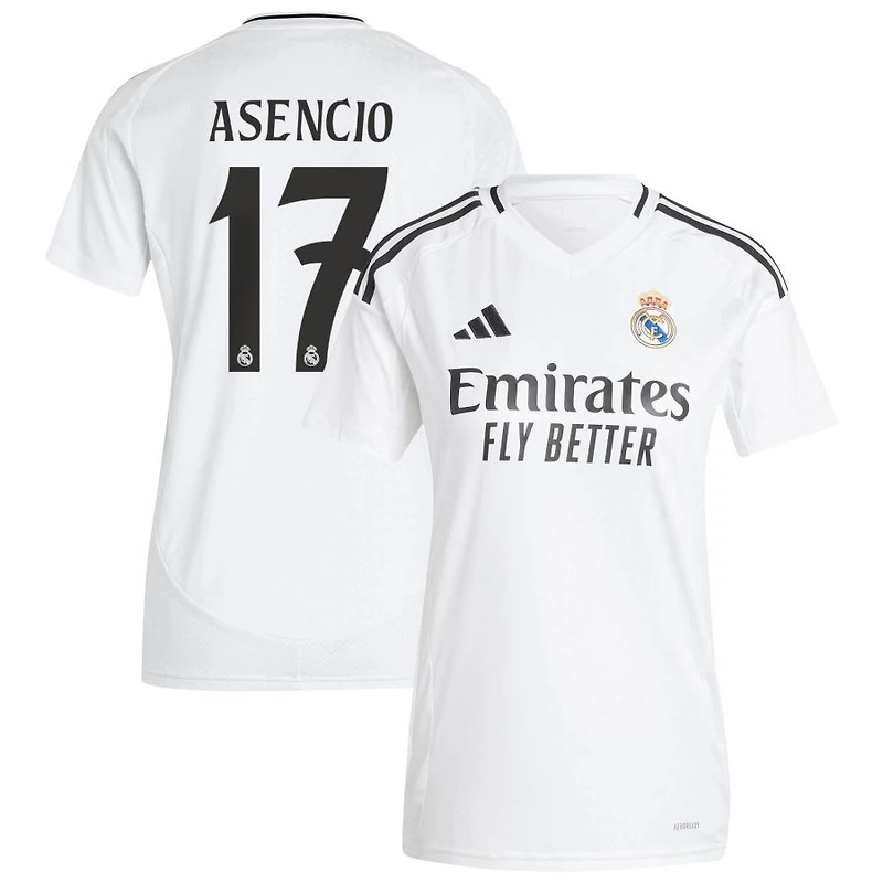 Raul Asencio Women's adidas White Real Madrid 2024/25 Home Replica Custom Jersey