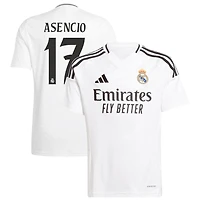 Raul Asencio Youth adidas  White Real Madrid 2024/25 Home Replica Custom Jersey