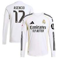 Raul Asencio Men's adidas White Real Madrid 2025/26 Home Authentic Long Sleeve Custom Jersey