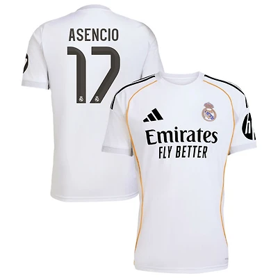 Raul Asencio Men's adidas White Real Madrid 2025/26 Home Replica Custom Jersey