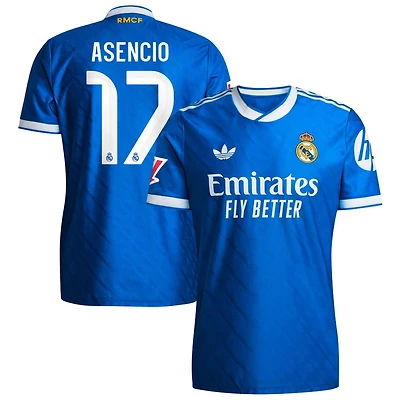 Raul Asencio Men's adidas Blue Real Madrid 2025/26 Third Authentic Custom Jersey