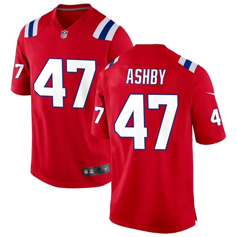 Julian Ashby Men's Nike Red New England Patriots Alternate Custom Jersey