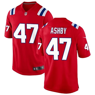Julian Ashby Men's Nike Red New England Patriots Alternate Custom Jersey