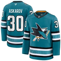 Yaroslav Askarov Men's Fanatics Teal San Jose Sharks Home Premium Custom Jersey