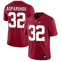 Alex Asparuhov Men's Nike Crimson Alabama Crimson Tide NIL Pick-A-Player Football Replica Jersey