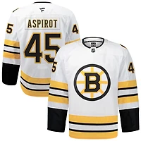 Jonathan Aspirot Men's Fanatics White Boston Bruins Away Authentic Pro Custom Jersey