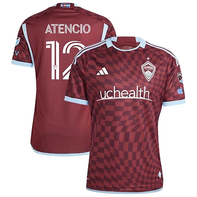 Josh Atencio Men's adidas Burgundy Colorado Rapids 2024 One Flag Kit Authentic Custom Jersey