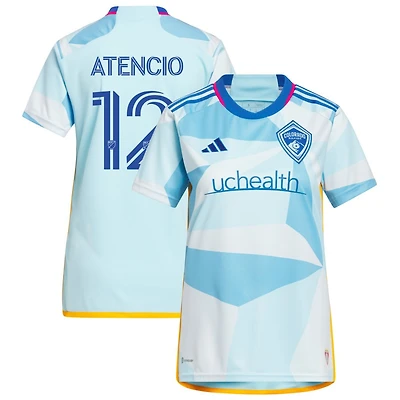 Josh Atencio Women's adidas Light Blue Colorado Rapids 2023 New Day Kit Replica Custom Jersey