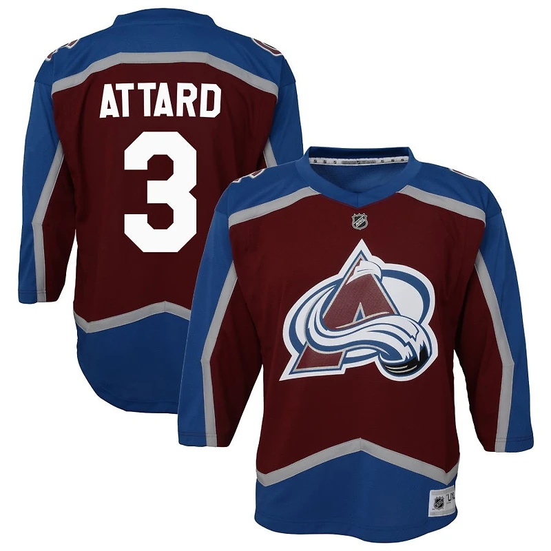 Ronnie Attard Youth Burgundy Colorado Avalanche Home Custom Replica Jersey