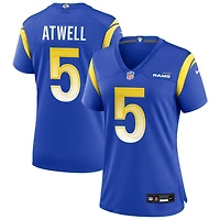 Tutu Atwell Women's Nike Los Angeles Rams Royal Custom Game Jersey