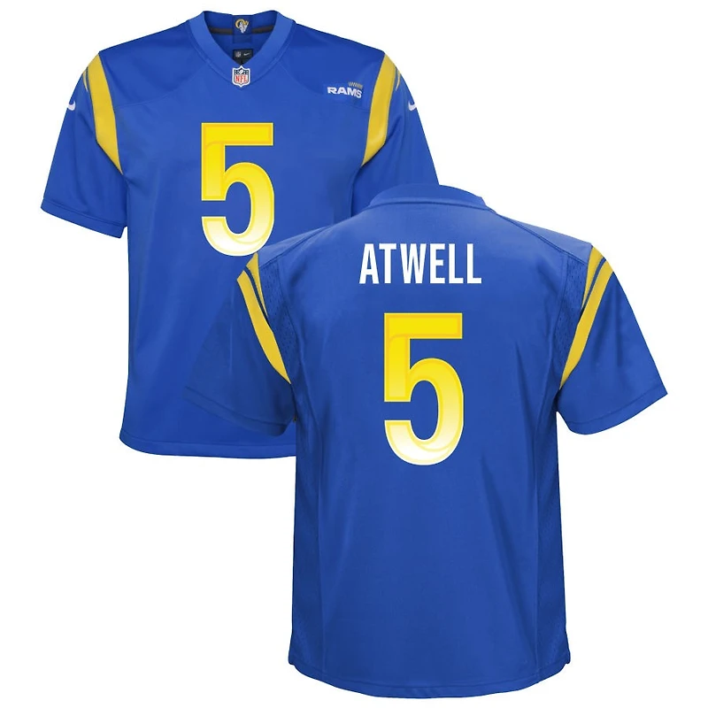 Tutu Atwell Youth Nike Royal Los Angeles Rams Custom Game Jersey