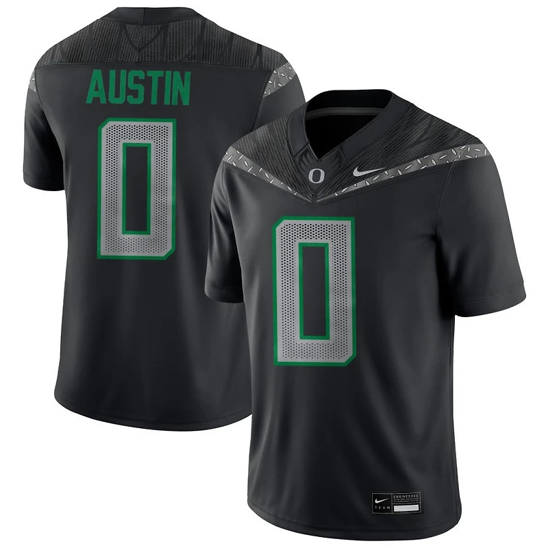 Daylen Austin Men's Nike Black Oregon Ducks NIL Pick-A-Player Game Jersey