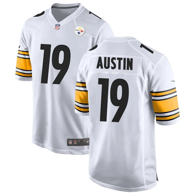 Calvin Austin Men's Nike White Pittsburgh Steelers Game Custom Jersey