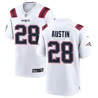 Alex Austin Men's Nike White New England Patriots Custom Game Jersey