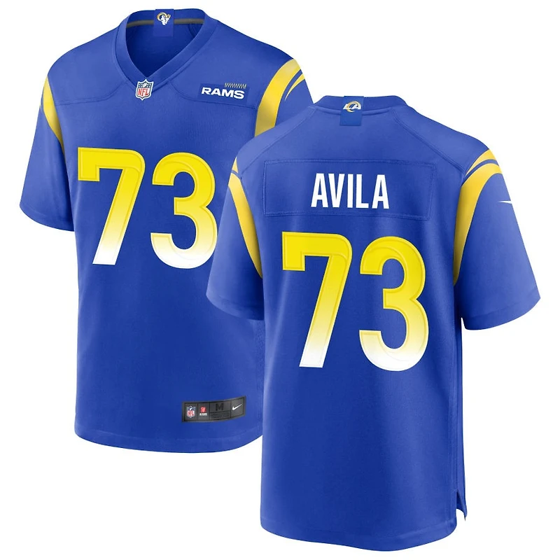 Steve Avila Men's Nike Royal Los Angeles Rams Custom Game Jersey