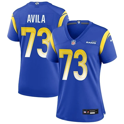 Steve Avila Women's Nike Los Angeles Rams Royal Custom Game Jersey