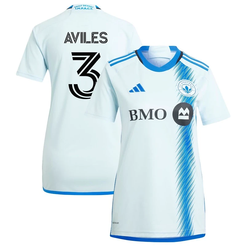 Tomas Aviles Women's adidas Light Blue CF Montreal 2024 La Main Replica Custom Jersey