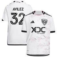 Oscar Avilez Youth adidas White D.C. United 2023 The Cherry Blossom Kit Replica Custom Jersey