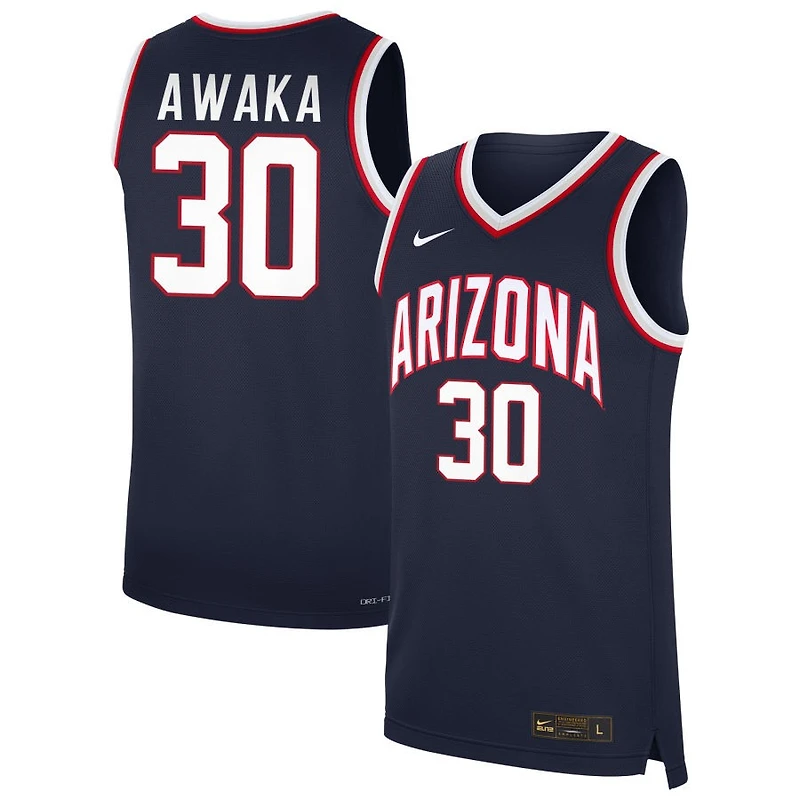 Tobe Awaka Unisex Nike  Navy Arizona Wildcats NIL Pick-A-Player Replica Basketball Jersey