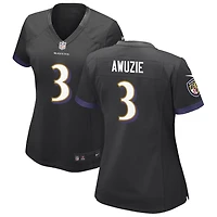 Chidobe Awuzie Women's Nike Black Baltimore Ravens Alternate Custom Game Jersey