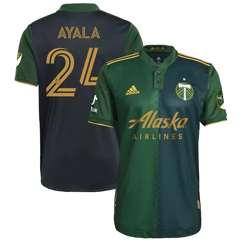 David Ayala Men's adidas Green Portland Timbers 2021 Primary Authentic Custom Jersey