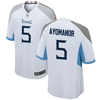 Elic Ayomanor Men's Nike White Tennessee Titans Custom Game Jersey