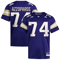 Drew Azzopardi Men's adidas  Purple Washington Huskies NIL Pick-A-Player Home Premier Football Jersey