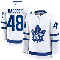 Brandon Baddock Men's Fanatics White Toronto Maple Leafs Away Premium Custom Jersey