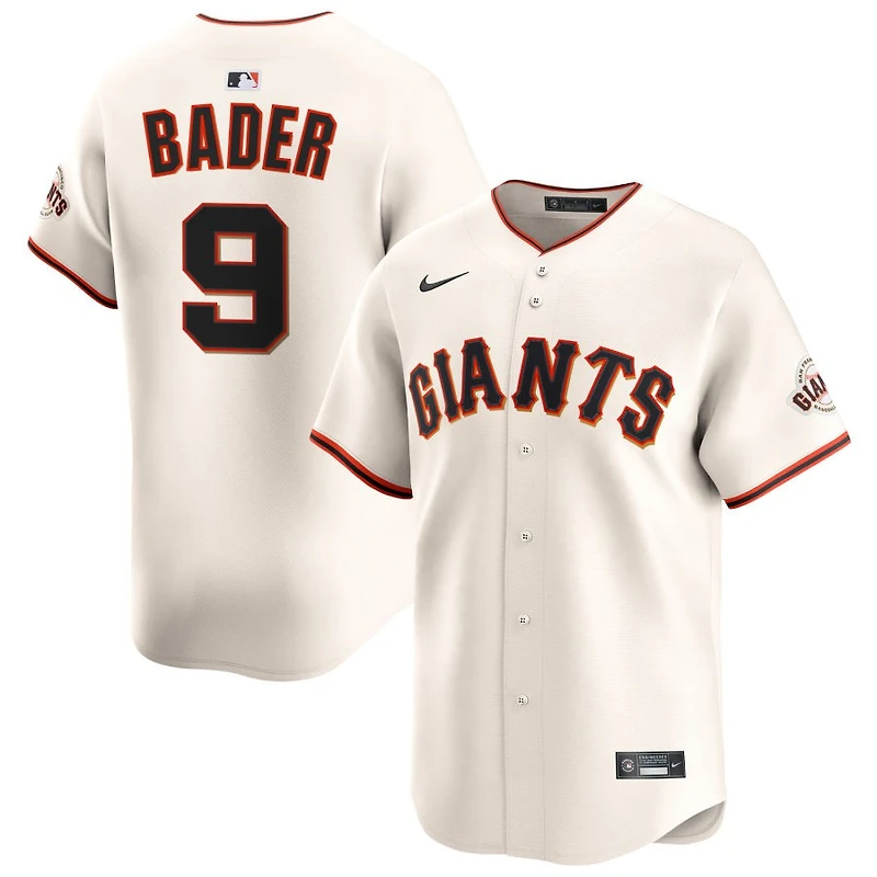 Harrison Bader Men's Nike Cream San Francisco Giants Home Limited Custom Jersey