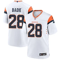 Tyler Badie Men's Nike  White Denver Broncos Mile High Collection Custom Game Jersey