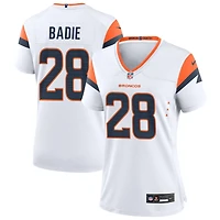 Tyler Badie Women's Nike  White Denver Broncos Mile High Collection Custom Game Jersey