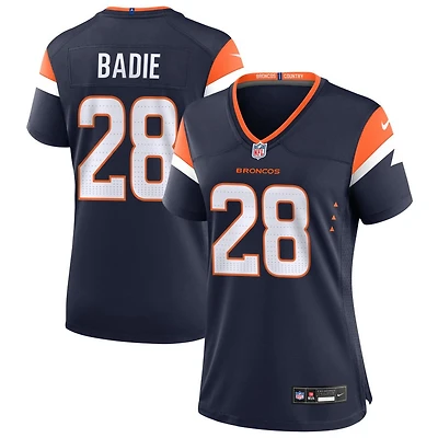 Tyler Badie Women's Nike  Navy Denver Broncos Alternate Mile High Collection Custom Game Jersey
