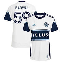Jeevan Badwal Women's adidas  White Vancouver Whitecaps FC 2025 The Peak Replica Custom Jersey