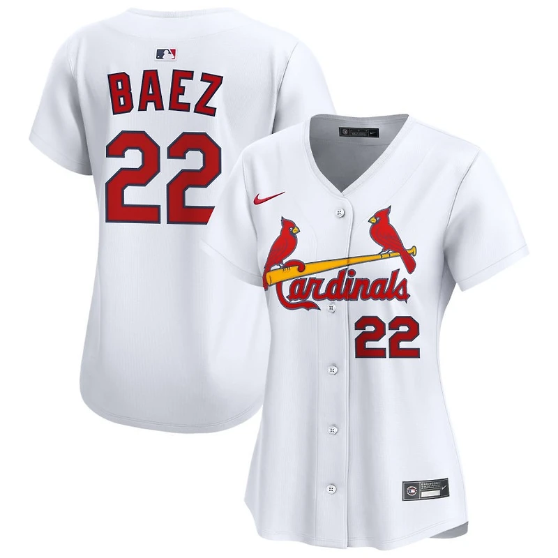 Joshua Baez Women's Nike White St. Louis Cardinals Home Limited Custom Jersey