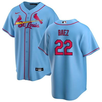Joshua Baez Men's Nike Light Blue St. Louis Cardinals Alternate Replica Custom Jersey